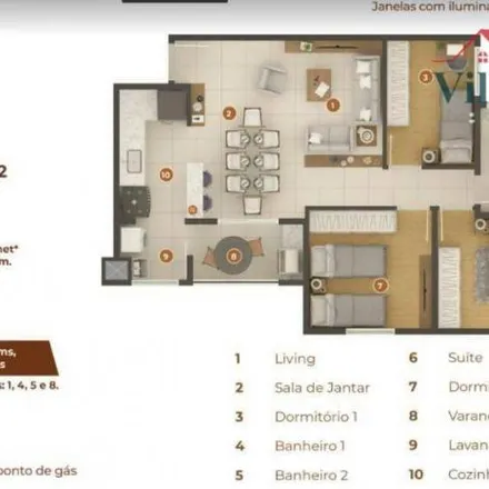 Buy this 2 bed apartment on unnamed road in Jardim Primavera, Indaiatuba - SP