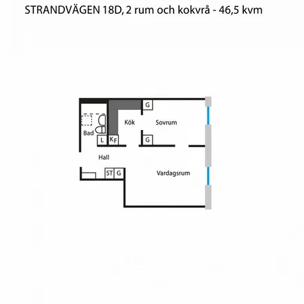 Rent this 2 bed apartment on Strandvägen in 912 34 Vilhelmina, Sweden