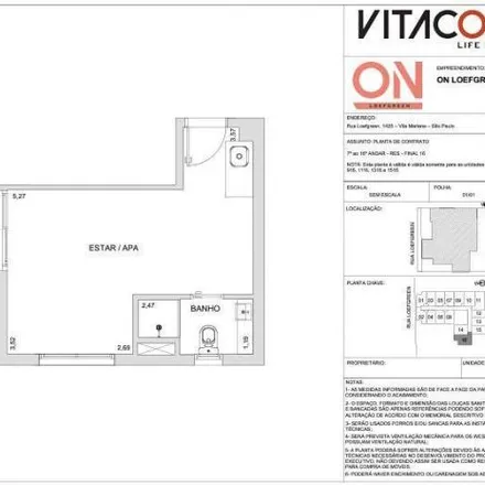 Buy this 1 bed apartment on Sobrancelhas Design in Rua Loefgren 1447, Vila Clementino