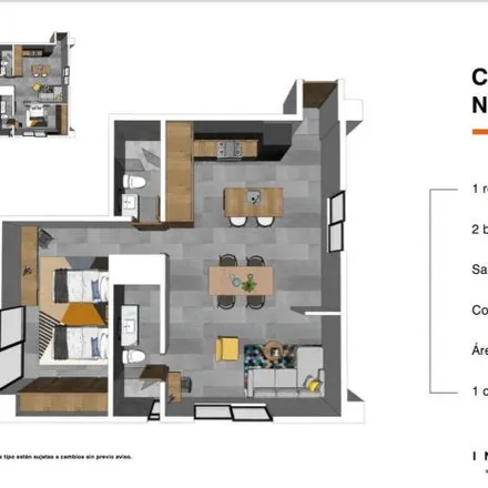 Rent this 1 bed apartment on American School in Calle Paseo Altamira Este, Fraccionamiento Altamira