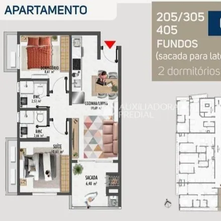 Buy this 2 bed apartment on Estrada Dom João Becker in Ingleses do Rio Vermelho, Florianópolis - SC