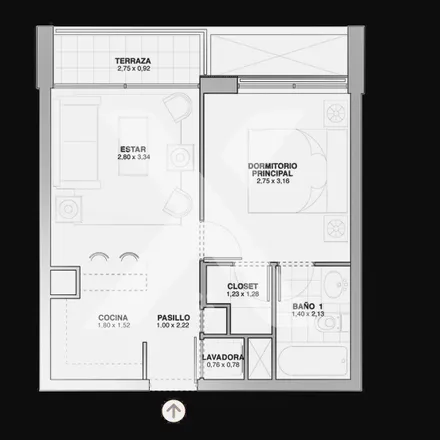 Rent this 1 bed apartment on Avenida Vicuña Mackenna 2061 in 836 0848 Santiago, Chile