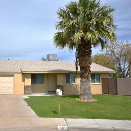 Rent this 3 bed house on 501 North Roca Circle in Mesa, AZ 85213