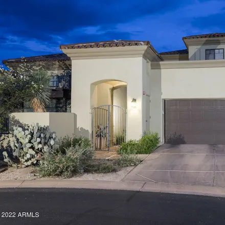 Rent this 3 bed townhouse on East Thompson Peak Parkway in Scottsdale, AZ 85255