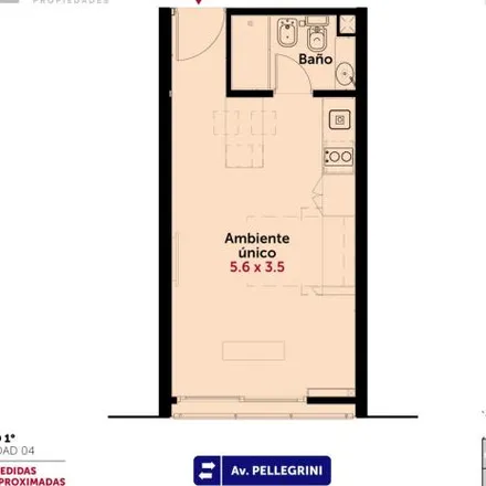Buy this studio apartment on Avenida Carlos Pellegrini 4041 in Cinco Esquinas, Rosario