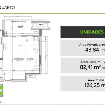 Buy this 1 bed apartment on Escola Municipal Professora Lina Maria Martins Moreira in Rua Luiz Ronaldo Canalli 3100, Campo Comprido