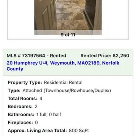 Image 4 - 20 Humphrey Street, Weymouth, MA 02189, USA - Townhouse for rent