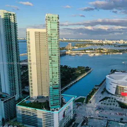 Rent this 1 bed condo on MarinaBlue in Northeast 8th Street, Miami