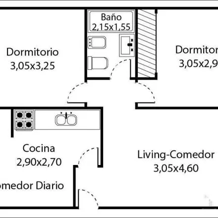 Buy this 2 bed apartment on Lascano 3788 in Villa del Parque, C1407 GON Buenos Aires