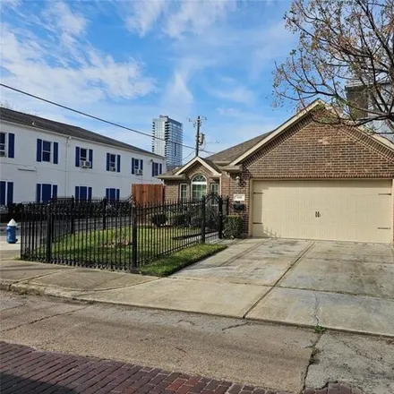Rent this 3 bed house on Rose of Sharon Missionary Baptist Church in Valentine Street, Houston