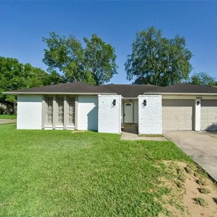 Rent this 3 bed house on 2225 Pilgrims Point Drive in Harris County, TX 77546