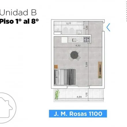 Buy this studio apartment on Pascual Rosas 1162 in Echesortu, Rosario