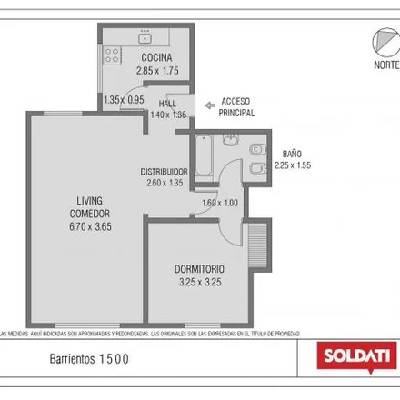 Buy this 1 bed apartment on Avenida Pueyrredón 2204 in Recoleta, C1128 ACJ Buenos Aires