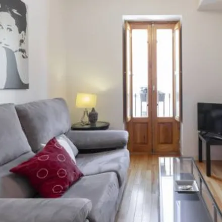 Rent this studio apartment on Madrid in Templete Cantaor José Menese, Plaza Huarte de San Juan