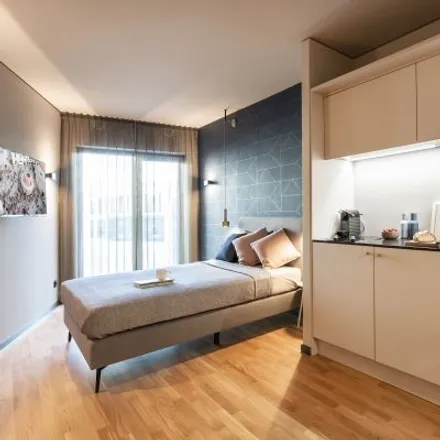 Rent this studio apartment on Moxy Frankfurt Airport in Amelia-Mary-Earhart-Straße 5, 60549 Frankfurt