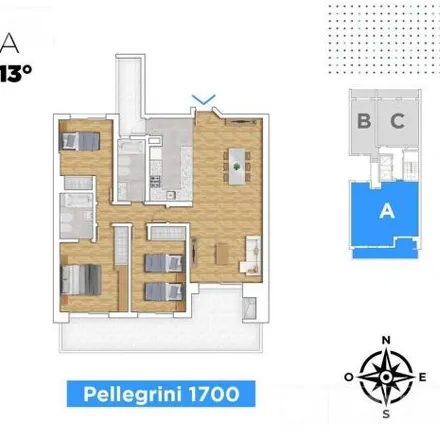 Buy this 3 bed apartment on Avenida Carlos Pellegrini 1768 in Rosario Centro, Rosario