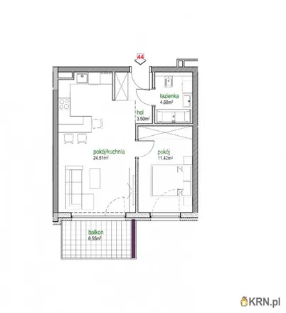 Buy this 2 bed apartment on Małopolska 109 in 42-218 Częstochowa, Poland
