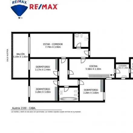 Buy this 3 bed apartment on Austria 2124 in Recoleta, C1425 EID Buenos Aires