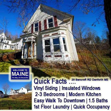 Rent this 3 bed house on 29 Bancroft Road in Danforth, ME 04424