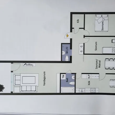 Rent this 4 bed apartment on Jungfrudansen 46-50 in 171 51 Solna kommun, Sweden