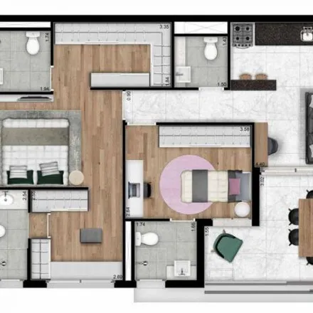 Buy this 3 bed apartment on Edifício Atmosfera Brooklin in Rua Getúlio Soares da Rocha 135, Brooklin Novo