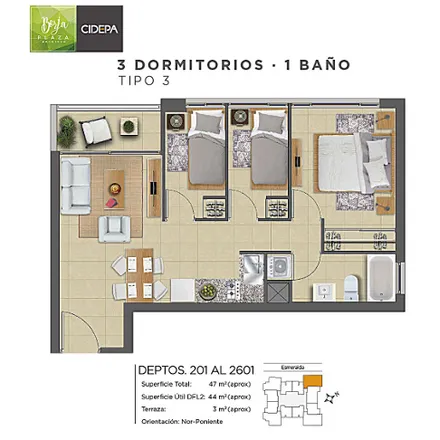 Rent this 3 bed apartment on Esmeralda 6434 in 798 0008 Provincia de Santiago, Chile