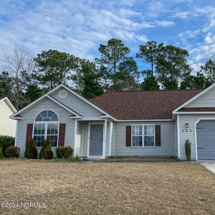 Rent this 3 bed house on 205 Jasmine Lane in White Oak Estates, Onslow County