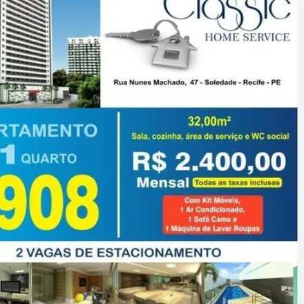 Rent this 1 bed apartment on Edifício Vita Classic in Rua João Fernandes Vieira, Soledade