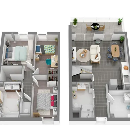 Rent this 4 bed apartment on 13 f Rue de la République in 76150 Maromme, France