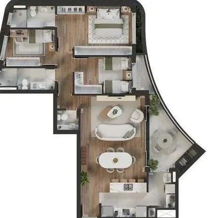 Buy this 3 bed apartment on Rua Guaratuba 593 in Ahú, Curitiba - PR