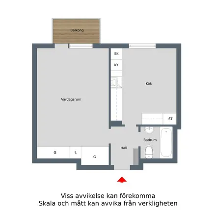Rent this 1 bed apartment on Kanalgatan in 612 31 Finspång, Sweden