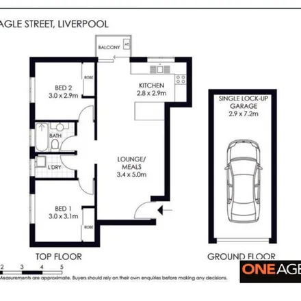 Rent this 2 bed apartment on 22 Nagle Street in Liverpool NSW 2170, Australia