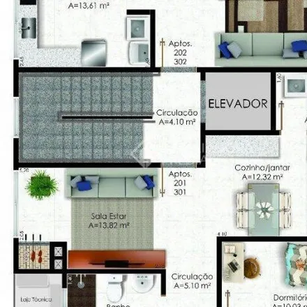Buy this 3 bed apartment on Rua Hermes Guedes de Oliveira in Pé de Plátano, Santa Maria - RS
