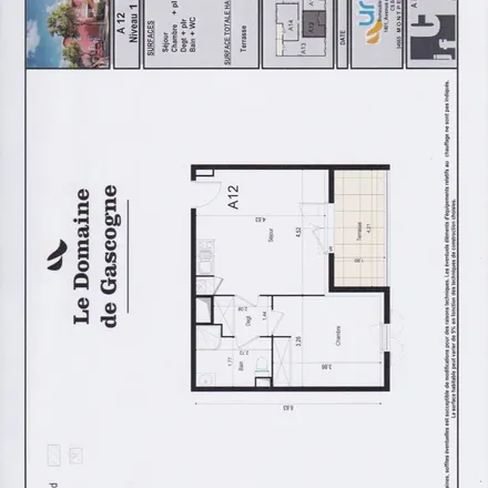 Rent this 2 bed apartment on 12 Chemin de la Tuilerie in 31880 La Salvetat-Saint-Gilles, France
