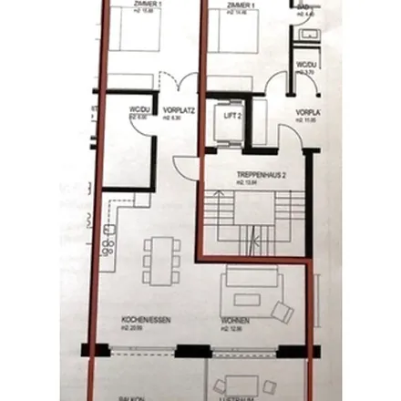 Rent this 2 bed apartment on Blotzheimerstrasse 29 in 4055 Basel, Switzerland