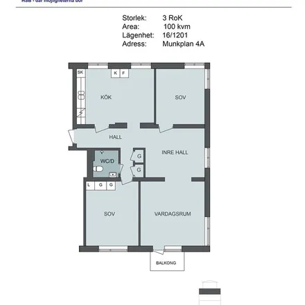 Image 6 - Munkplan, 553 34 Jönköping, Sweden - Apartment for rent