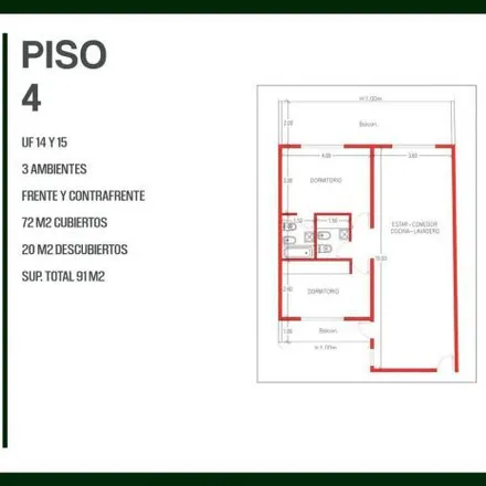 Buy this 2 bed apartment on José Pascual Tamborini 5041 in Villa Urquiza, C1431 AJI Buenos Aires