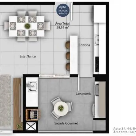 Buy this 2 bed apartment on Rua Francisco Balchak 159 in Boa Vista, Curitiba - PR