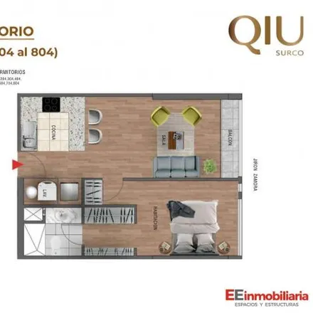 Buy this 1 bed apartment on Jirón Zamora 286 in Santiago de Surco, Lima Metropolitan Area 15039