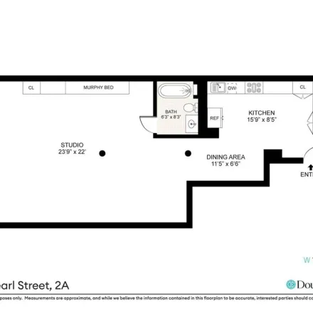 Rent this 1 bed apartment on 330 Pearl Street in New York, NY 10038
