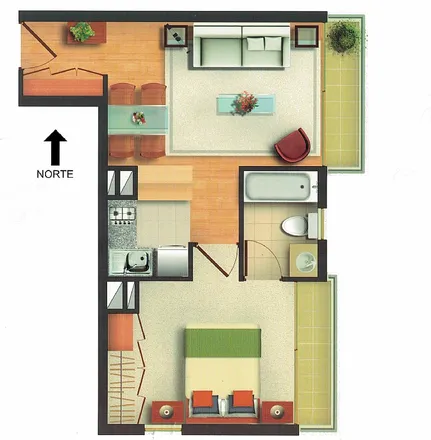 Buy this 1 bed apartment on Universidad Mayor Campus Santo Domingo in Santo Domingo 711, 832 0069 Santiago