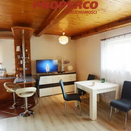 Buy this 3 bed apartment on Szkoła Podstawowa nr 22 im. gen. St. Maczka in Majora Jurija Gagarina, 25-031 Kielce