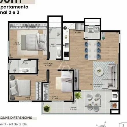 Buy this 3 bed apartment on Rua Guaratuba 149 in Saguaçu, Joinville - SC