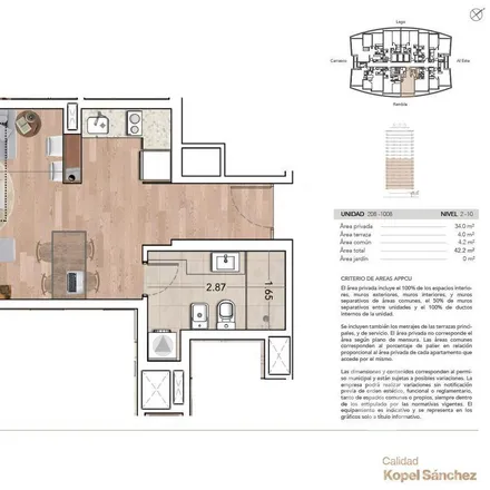 Buy this 1 bed apartment on Faros de Carrasco in Avenida de las Américas 7777, 15000 Ciudad de la Costa