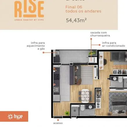 Buy this 1 bed apartment on Rua Professor Luiz César 803 in Água Verde, Curitiba - PR