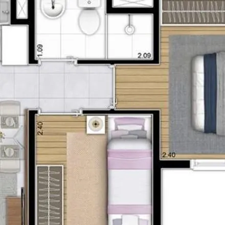 Rent this 2 bed apartment on Rua José Peres Campelo in Piqueri, São Paulo - SP