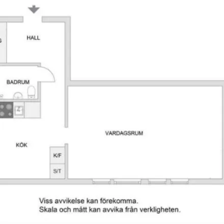 Rent this 1 bed condo on Danmarksgatan in 164 41 Stockholm, Sweden