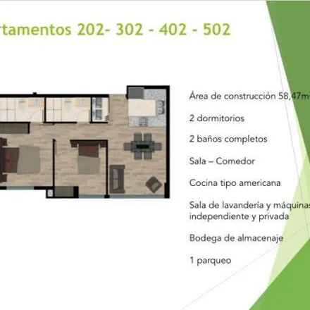 Buy this 2 bed apartment on unnamed road in 170303, Quito