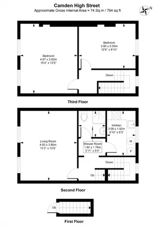 Image 7 - Cold Steel, 238 Camden High Street, London, NW1 8QS, United Kingdom - Apartment for rent