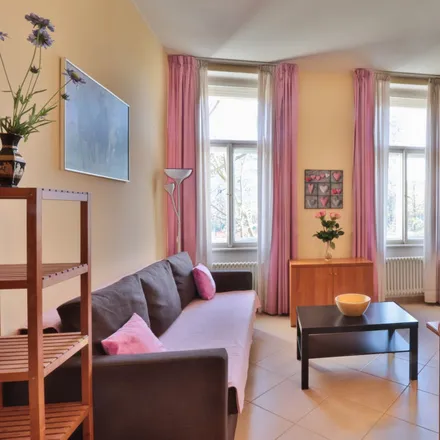 Rent this 1 bed apartment on Korunní 1300/65 in 120 00 Prague, Czechia